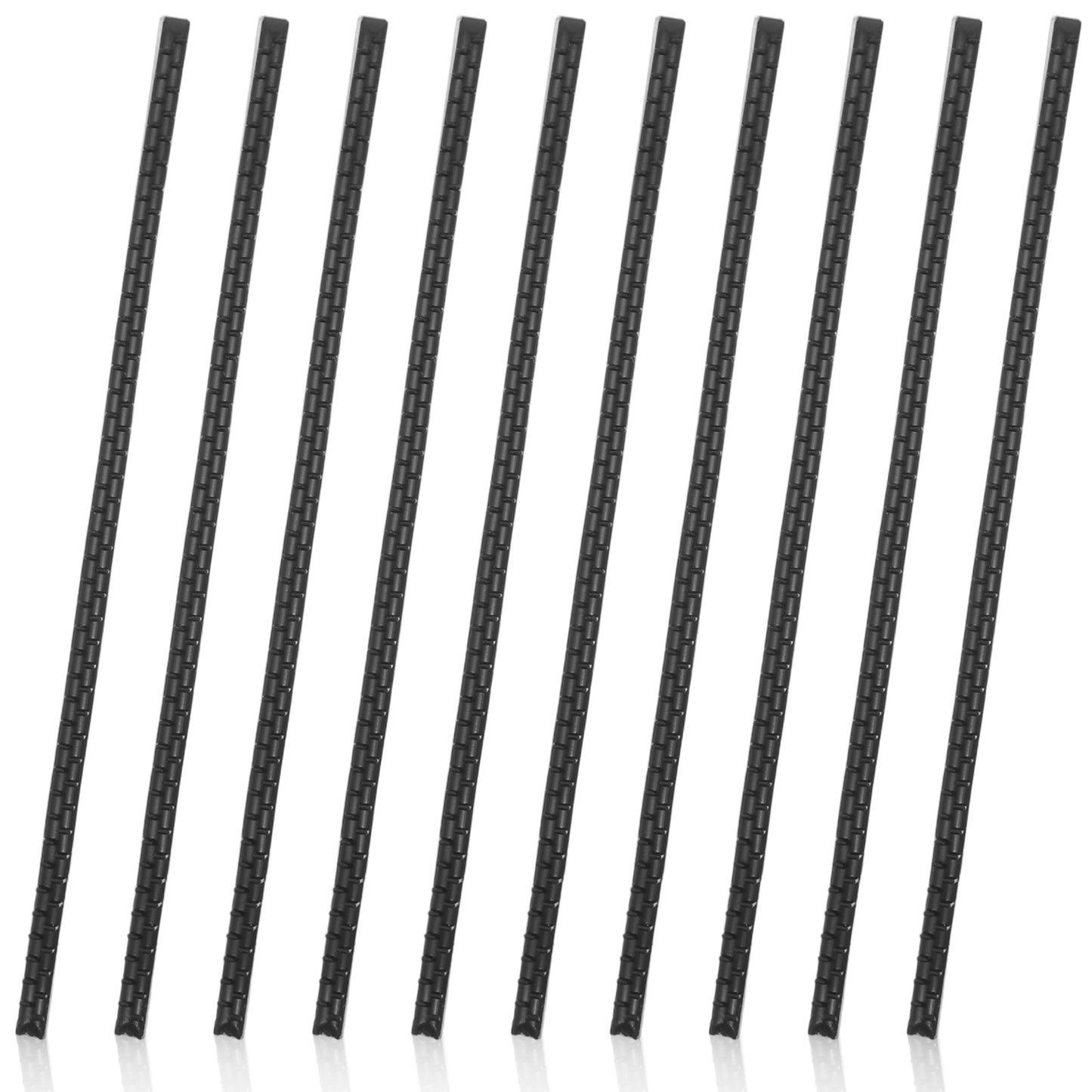 10Pcs Headbands with Teeth Anti-Slip Self-adhesive Silicone Headband Grip Headband Teeth Strips for Women Hair Accessories (Black)